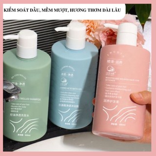Combo dầu gội, sữa tắm, dầu xả Anan muối biển ORCHIDQUEEN 500ml, loại bỏ gàu Lưu hương thơm lâu dài cho Các Nàng