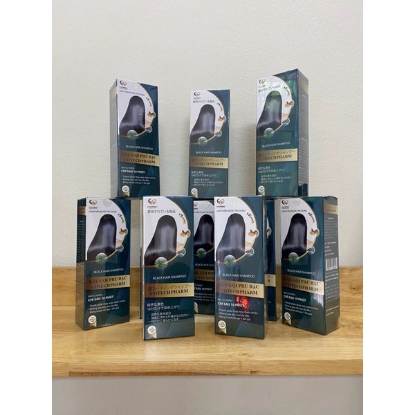Dầu gội phủ bạc COTECHPHARM - Đen tự nhiên chỉ sau 10 phút