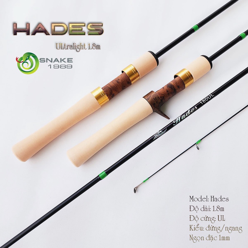 Cần câu lure ul ultraligh ngọn đặc siêu dẻo cán xốp cầm êm tay CM30