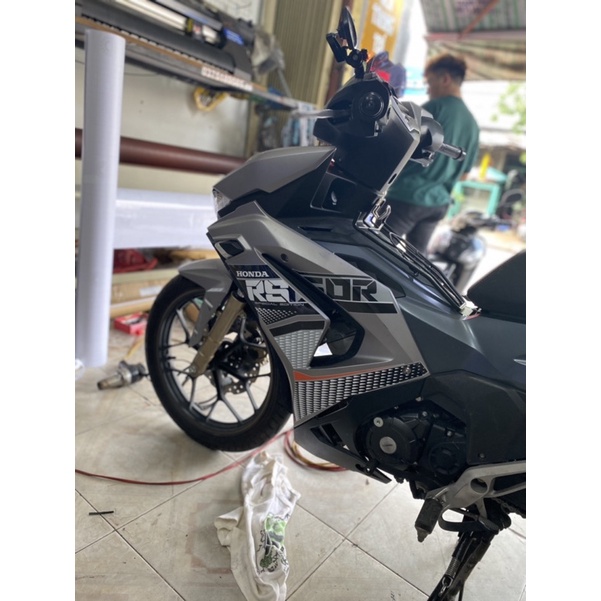 Tem Rời Winner X V3 mẫu RS150R màu xám đen trắng cam