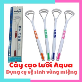 Cây cạo lưỡi, dụng cụ chăm sóc miệng AquaStar, dụng cụ vệ sinh lưỡi cao cấp