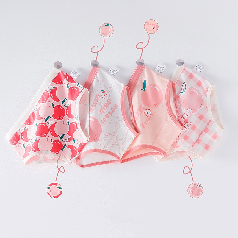 Quần Lót Boxer Chất Liệu Cotton Thoải Mái Dành Cho Bé Gái