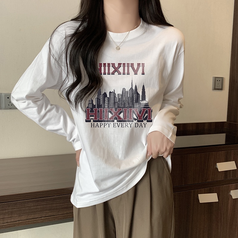 NRVP Áo Thun Nữ Dài Tay Thời Trang Hàn Quốc 2023