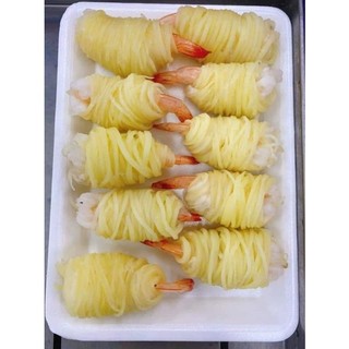 TÔM CUỘN KHOAI TÂY khay 10con🍤(giao hỏa tốc)