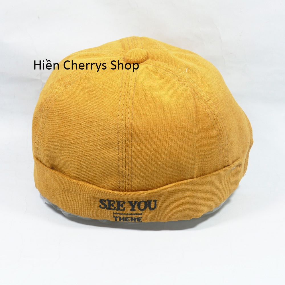 Nón thủy thủ Miki thêu chữ See You There, phong cách mới lại dành cho giới trẻ tạo nên sự độc đáo