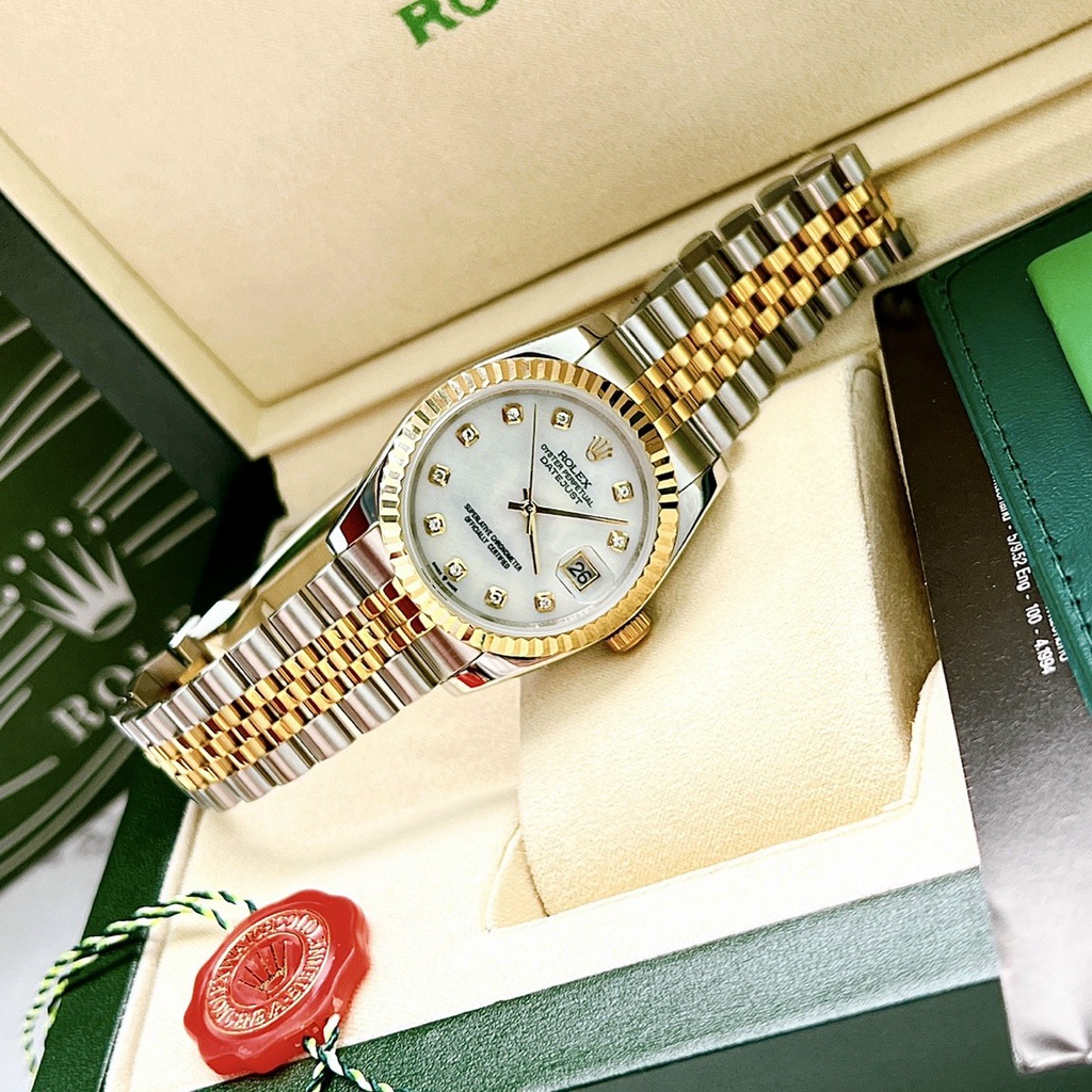 Đồng hồ đeo tay nam, đồng hồ nam Rolex Datejust full box cao cấp chính hãng, dây thép siêu sang, size 40mm,kính Sapphire