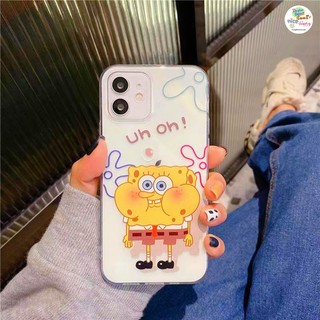 For OPPO A76 A96 A16 A16s A15 A15s A95 A74 A54 A94 A93 A53 A33 A32 A31 A5 A9 2020 A3s Reno 7 6 5 7Z 6Z 5Z 5F 4F A52 A92 F11 F9 Pro Anime Cute Spongebob Soft Silicone Protective Cover