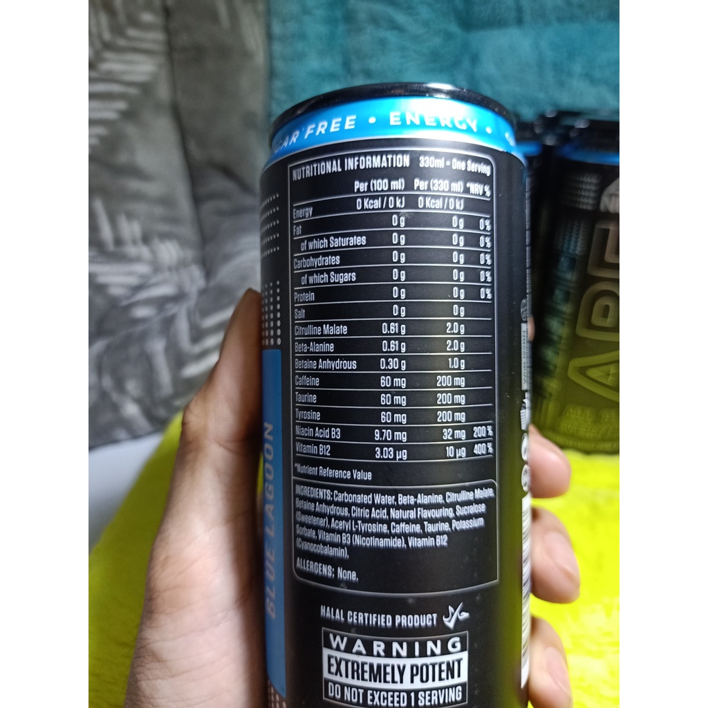 Tăng Sức Mạnh 2 lon ABE Pre workout Samples Applied Nutrition