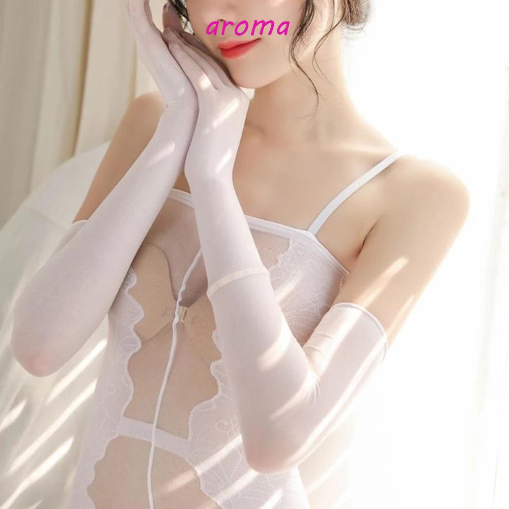 Găng Tay Dài Qua Gối Chống Nắng Chống Tia UV Không Đường May Gợi Cảm Thích Hợp