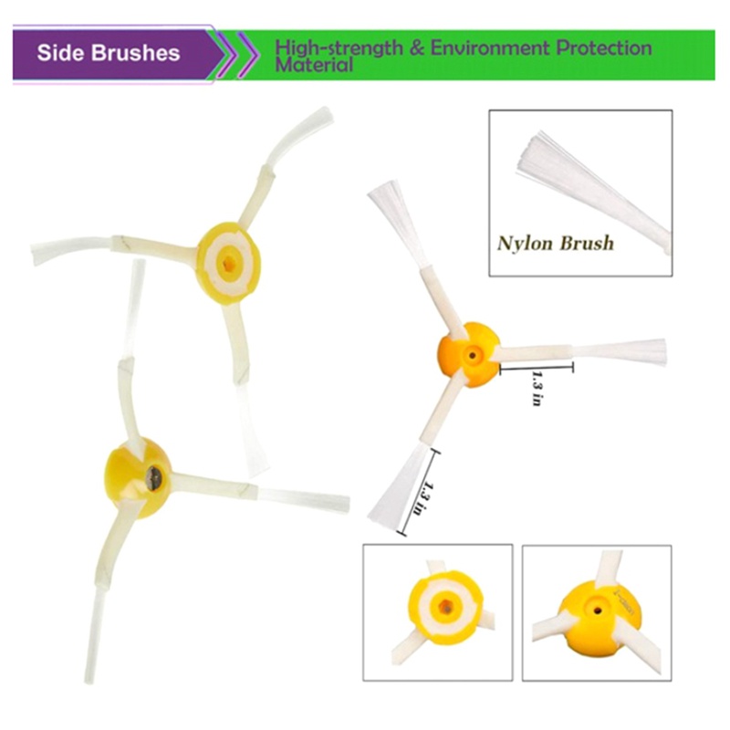 Bộ 15 Phụ Kiện Thay Thế Cho Robot Hút Bụi iRobot Roomba 8 9 Serie 800 860 865 866 870 871 880 885 886 890 900 974 966 980