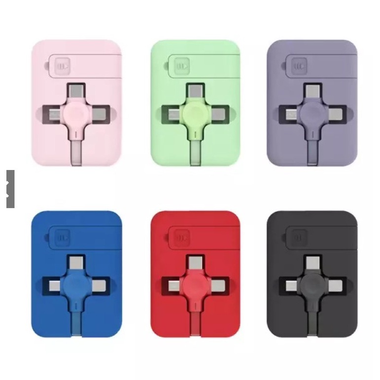 Iphone Dây Cáp Sạc Nhanh Kéo Rút 3 Loại Đầu Sạc Nhỏ Gọn Sạc Siêu Nhanh Cho TYPE-C / Micro