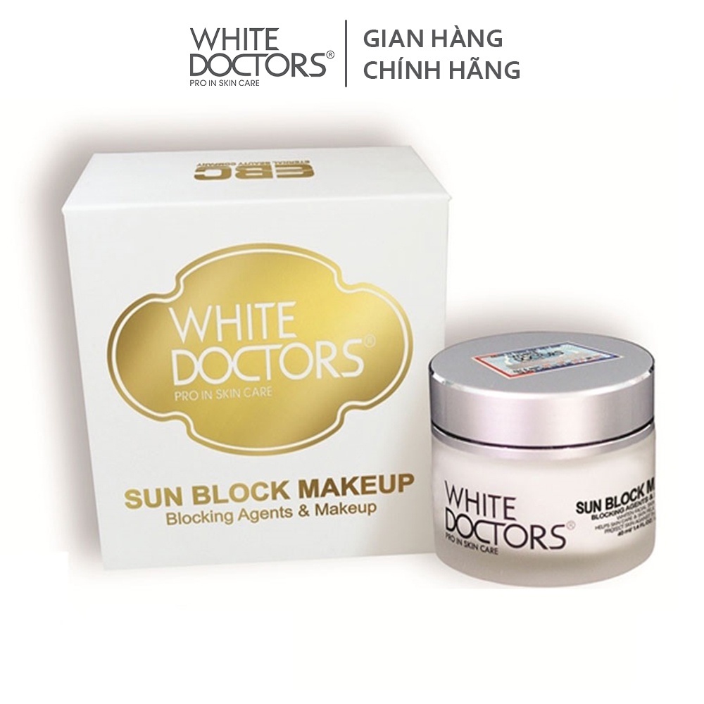 Kem chống nắng trang điểm White Doctors Sunblock Makeup 40g