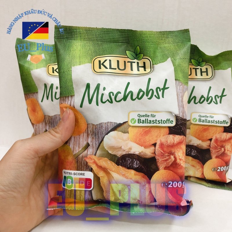 Quả sấy tổng hợp kluth mischobst 200g hàng nội địa Đức