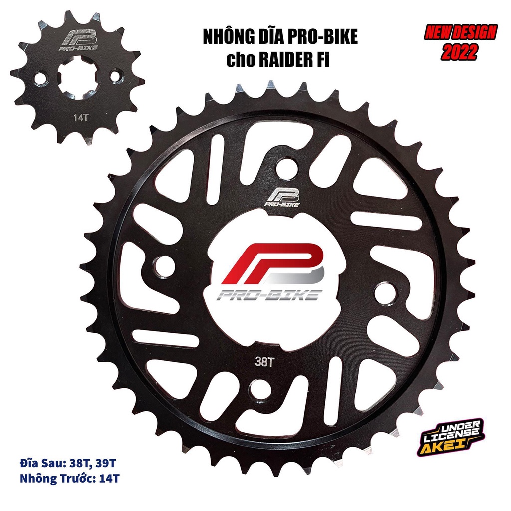 NHÔNG SÊN ĐĨA / XÍCH TẢI PRO-BIKE   WINNER SONIC EXCITER RAIDER FI