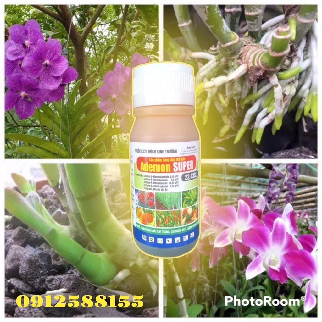 Thuốc kích thích sinh trưởng ADEMON SUPER, ra rễ, nảy mầm, bật chồi, kích hoa, kết trái (chai 100ml)