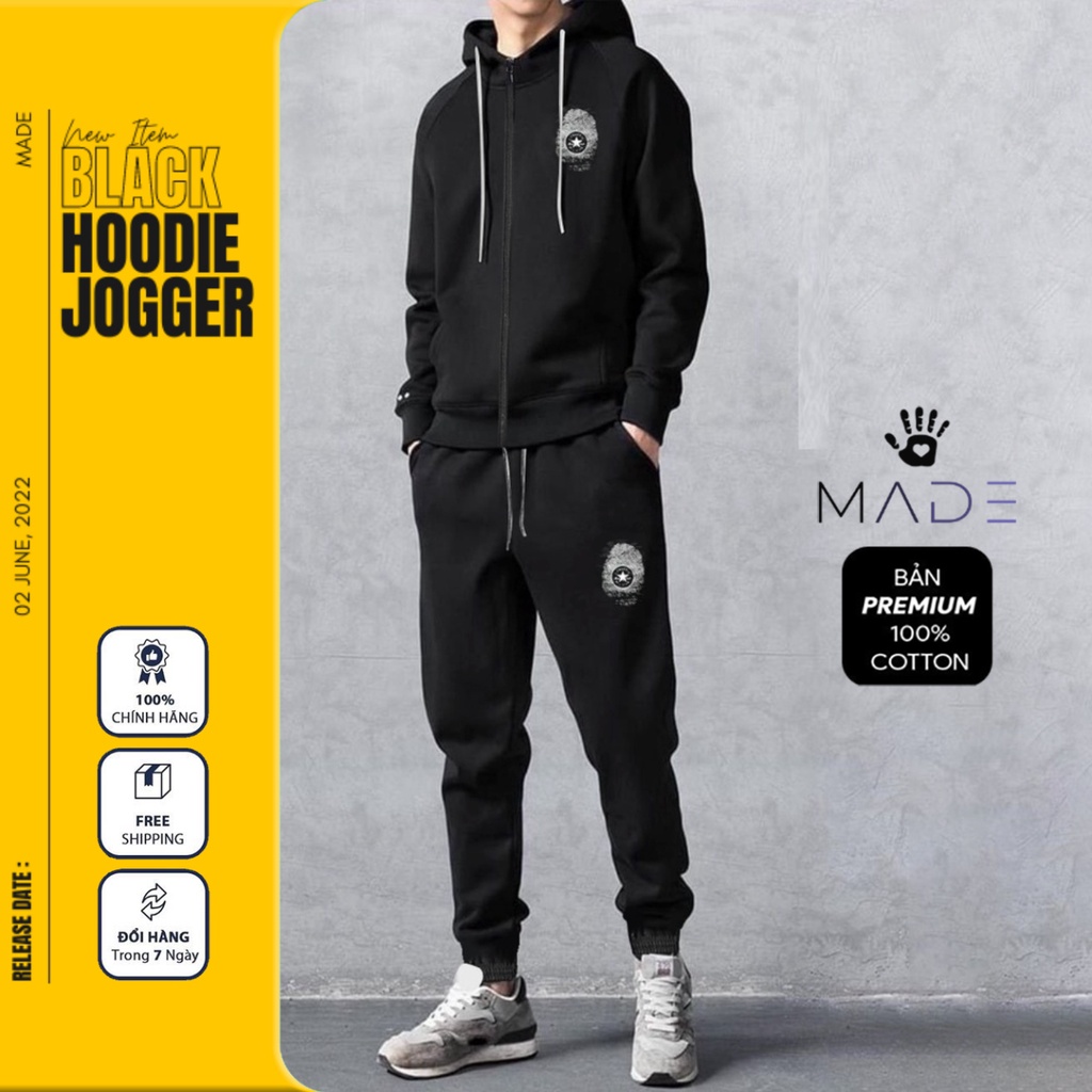 Bộ Đồ Thu Đông Nam Áo Hoodie Nam và Quần Jogger Nam Áo khoác dây kéo và Quần dài nỉ cho nam ngầu đẹp Thời Trang Nam BT13