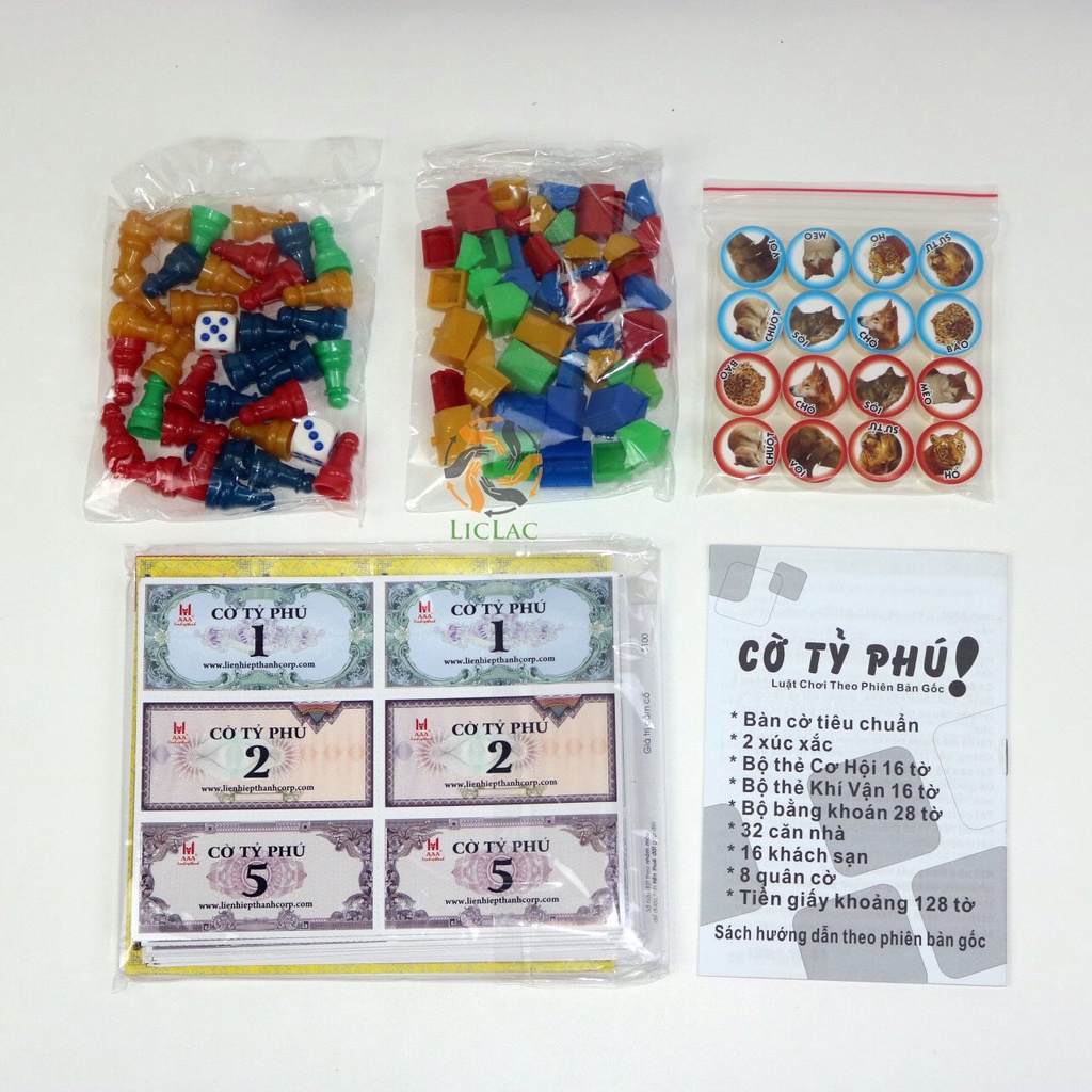 Bộ Cờ Tỷ Phú 5 in 1 Liên Hiệp Thành gồm 5 loại cờ Giúp Bé Phát Triển Khả Năng Tư Duy - HOME BABY