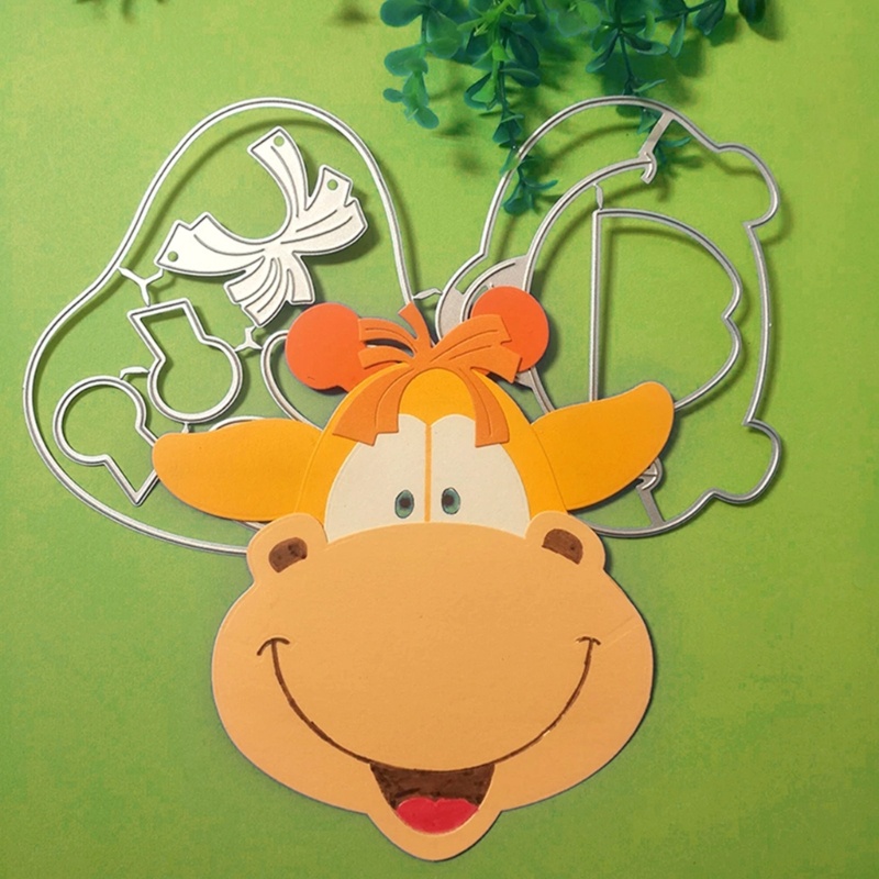 Khuôn Cắt Giấy Kim Loại Hình Động Vật Hoạt Hình Ngộ Nghĩnh