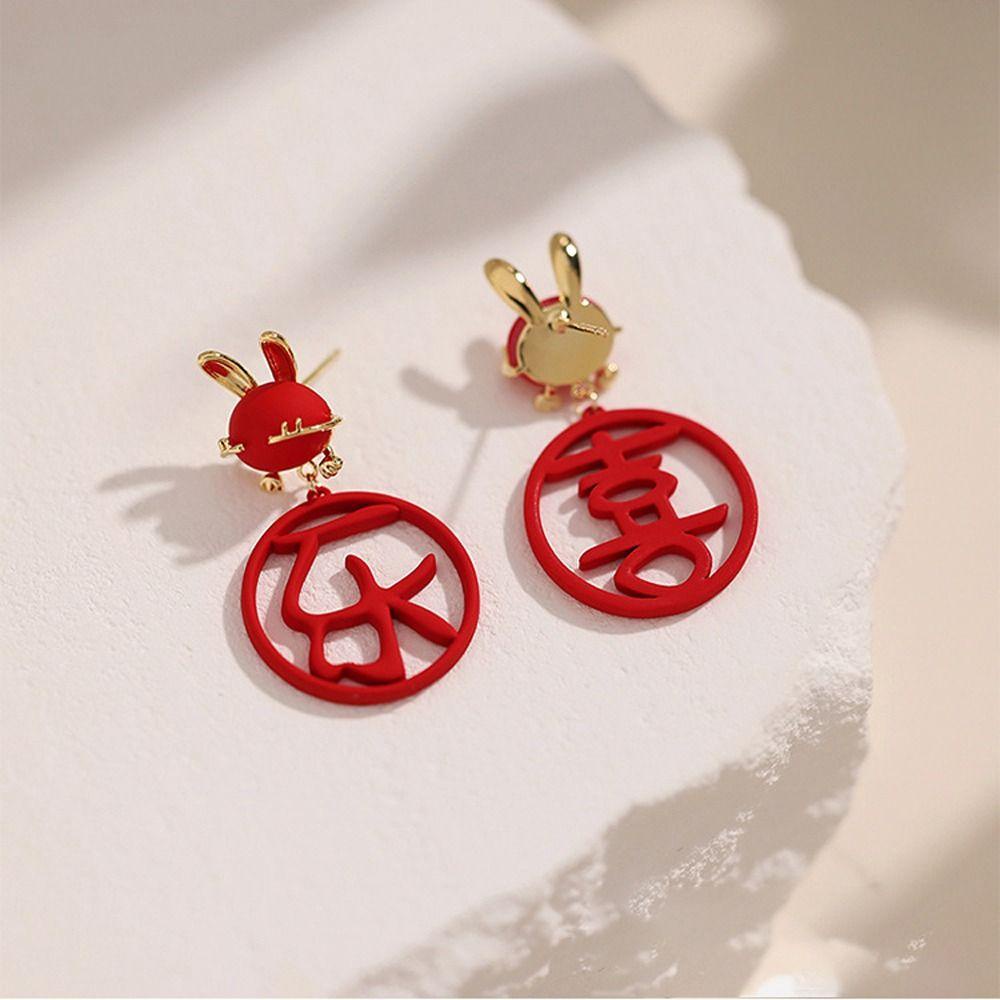 Bông Tai Hình Thỏ Dễ Thương Sang Trọng Cho Nữ