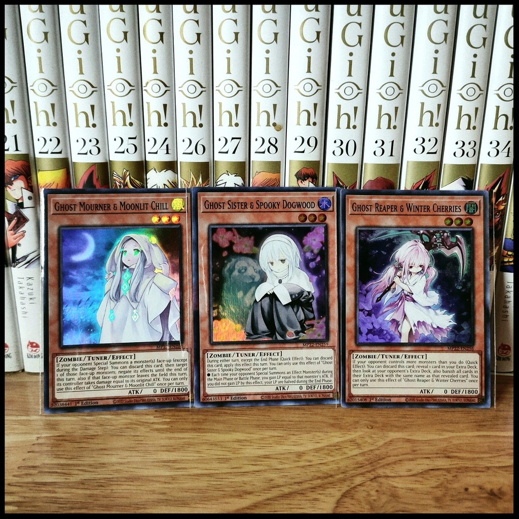 Thẻ bài Yugioh Chính hãng Combo 3 lá Ghost –Super rare