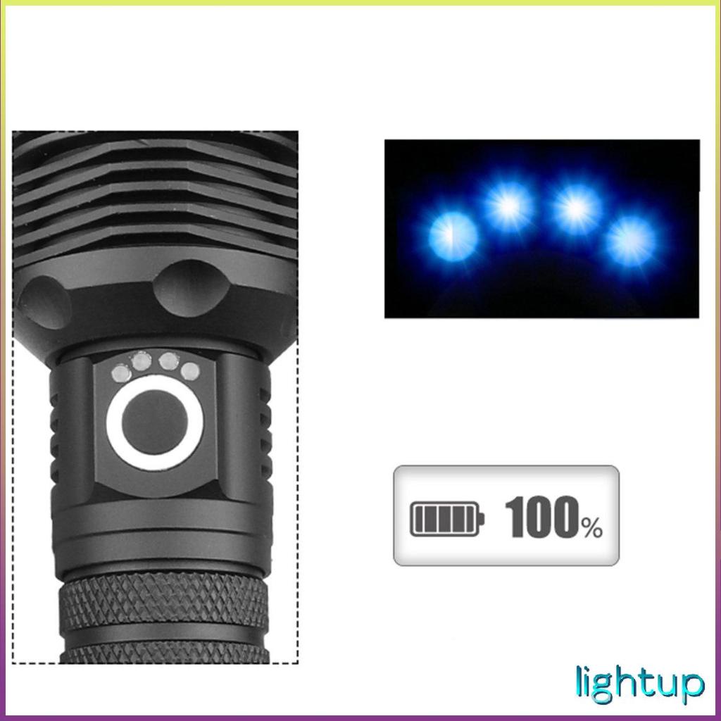 Đèn pin nhôm Led công suất cao P70 Usb ngoài trời có thể sạc lại