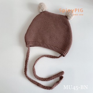 mũ len cục bông mu45