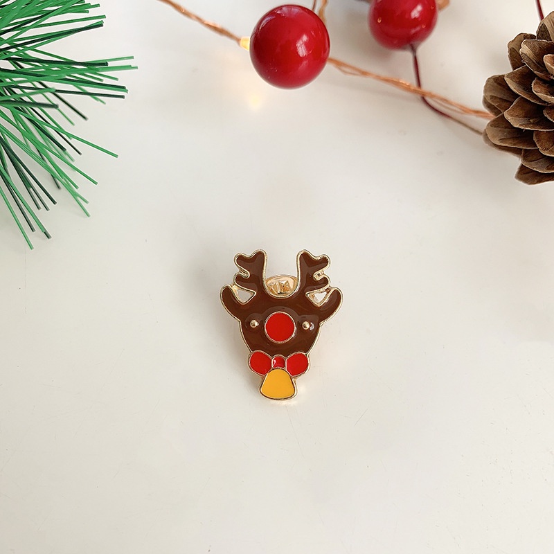Trâm Cài Áo Chủ Đề Giáng Sinh Thời Trang Dễ Thương Hình Ông Già Noel Tuần Lộc Nhật Bản Và Hàn Quốc Cá Tính Trang Trí Túi Xách