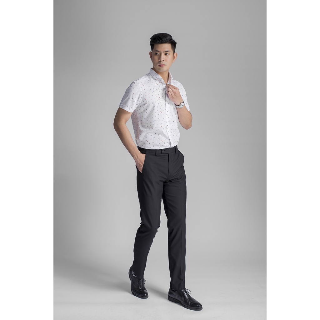 Quần âu nam KWIN KTR00308 dáng reguler fit, màu xám, nhẹ xốp, đứng dáng