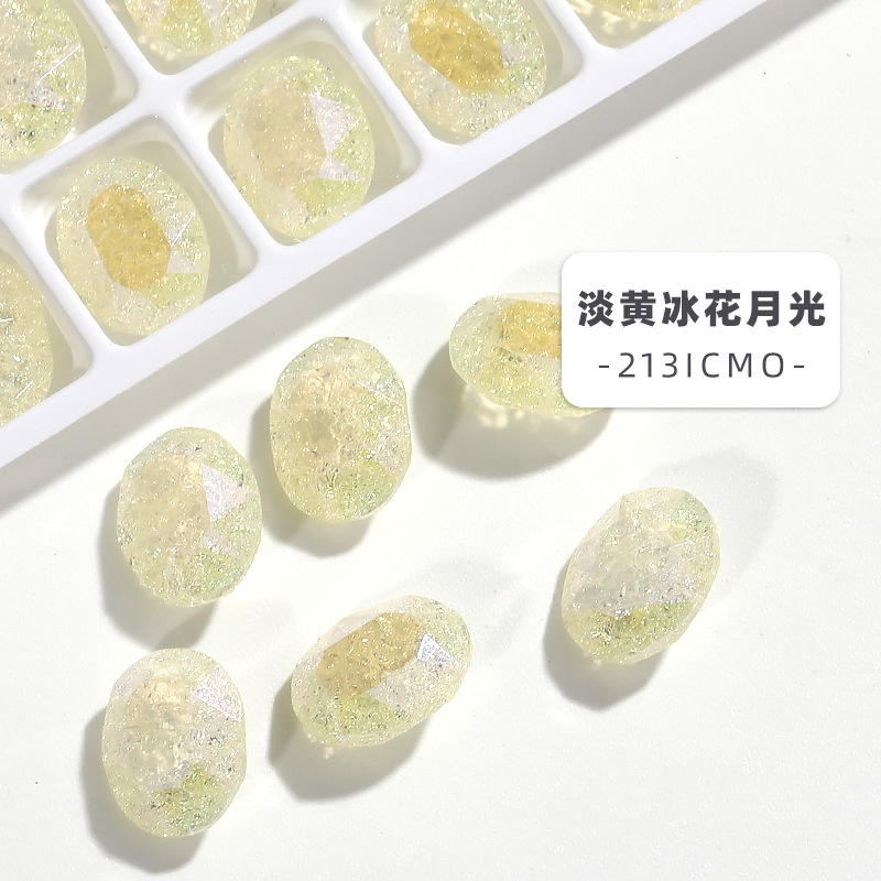 Bộ 72 Mũi Khoan Kính / Đá Pha Lê K9 Hình Oval Chất Lượng Cao