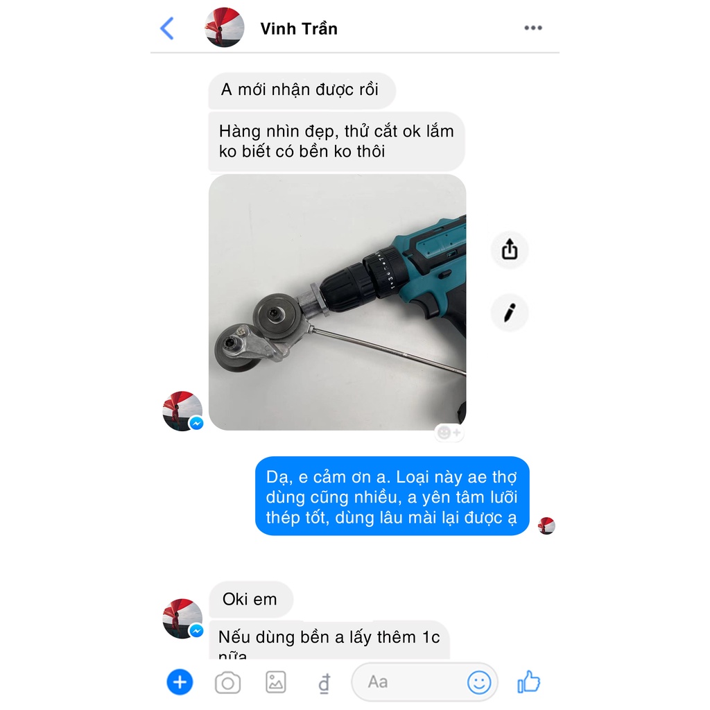 Đầu cắt tôn, cắt sắt gắn máy khoan - Lưỡi cắt tôn gắn máy khoan - đầu chuyển đổi thành máy cắt tôn, cắt sắt