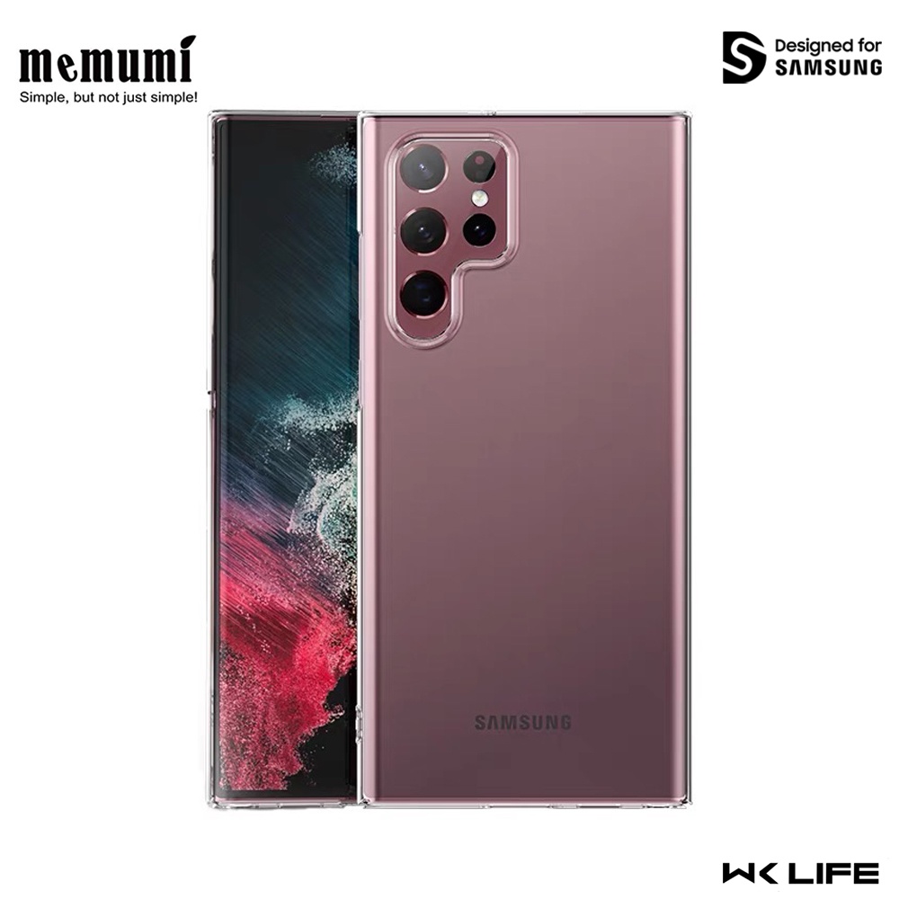 Ốp Samsung S22 Ultra 5G Trong Suốt Không Ố Memumi Clear Bảo Hành Ố Vàng 12T