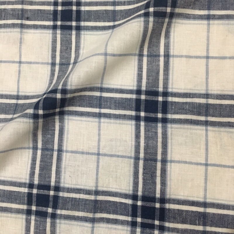 Vải linen kẻ ô