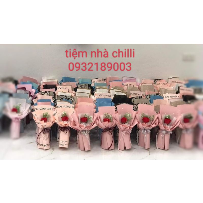 Hoa sáp sỉ = lẻ 1 bông,5 bông