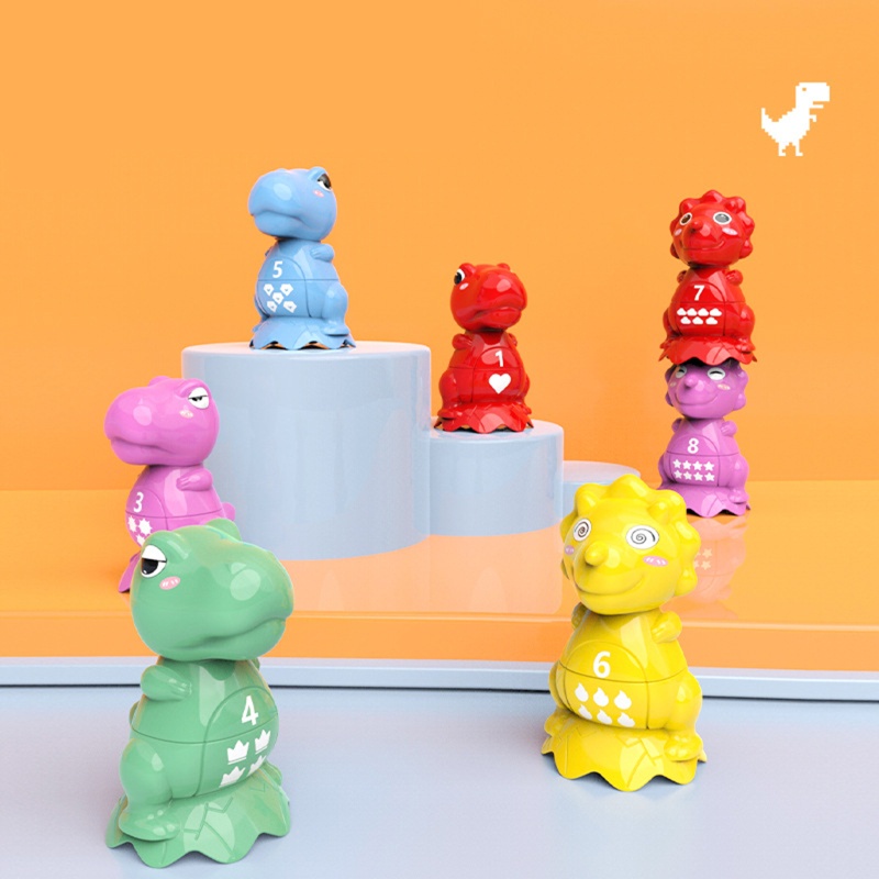 Khối Khủng Long Đồ Chơi 2 Trong 1 Giúp Phát Triển Trí Não Cho Bé