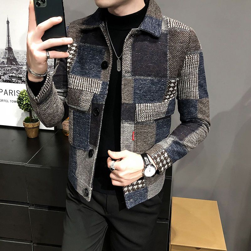 Áo Khoác Len Thời Trang Thu Đông Hàn Quốc Dành Cho Nam