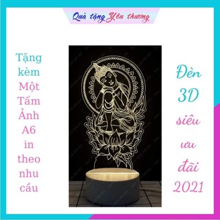 Đèn led 3D hình Phật