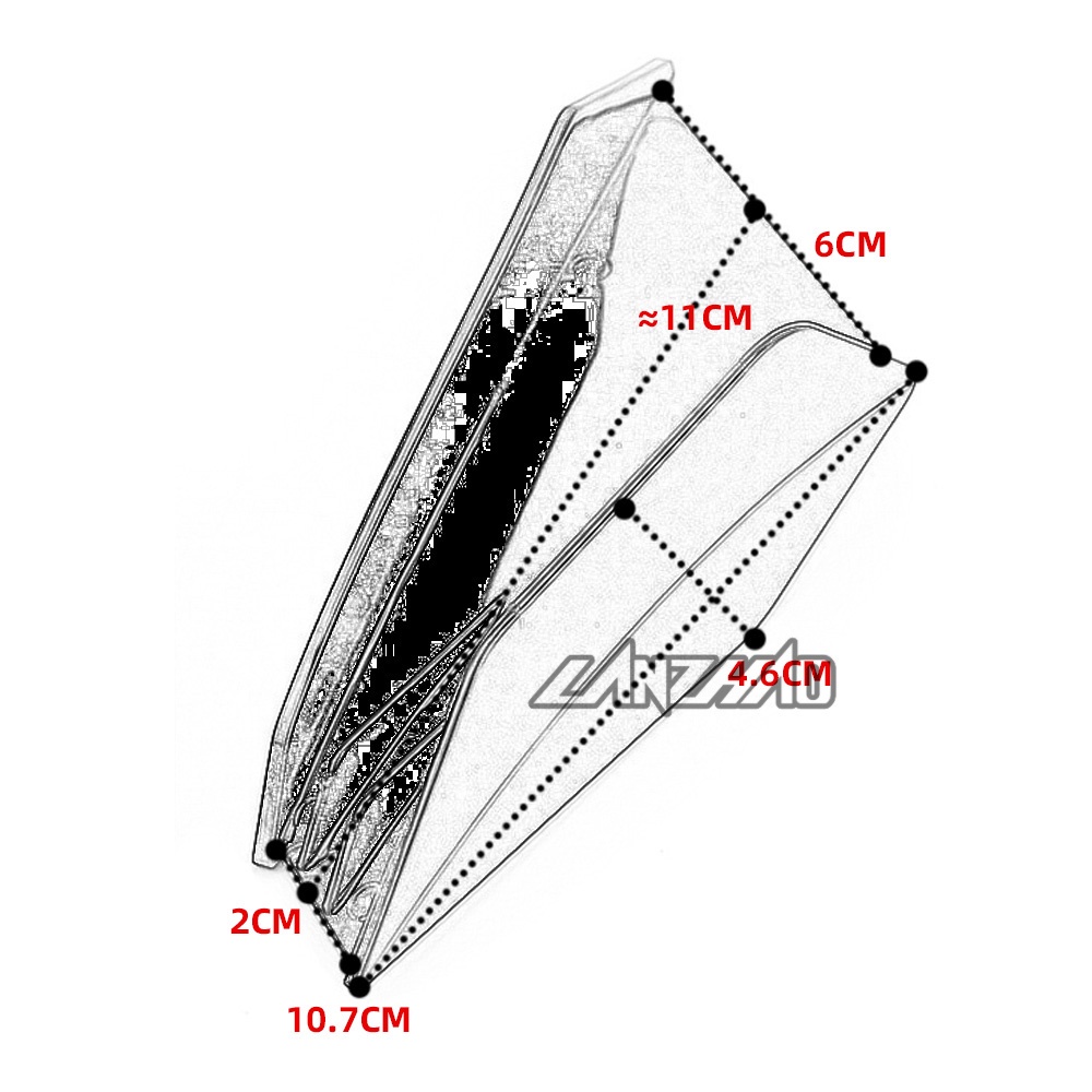 Cánh Gió Nhỏ Chuyên Dụng Cho Xe Suzuki Raider 150 GSX V-STROM SV650 Gixxer Smash