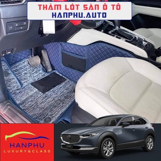 Thảm lót sàn ô tô cho Mazda Cx5 2018-2023 thảm trải sàn da Nappa lông cừu cao cấp, không mùi