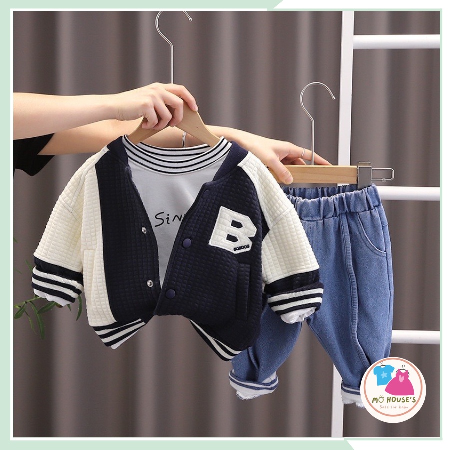 Áo khoác bóng chày, áo khoác thể thao phong cách hàn quốc cho bé từ 20kg đến 35kg AK02