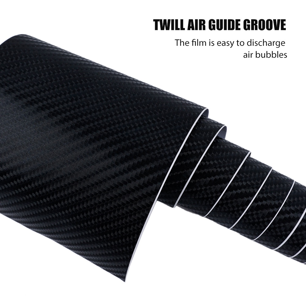 Cuộn Phim Vinyl Sợi Carbon 4D Dày 3M 10cm X 10m Chống Nước Dán Xe Hơi DIY