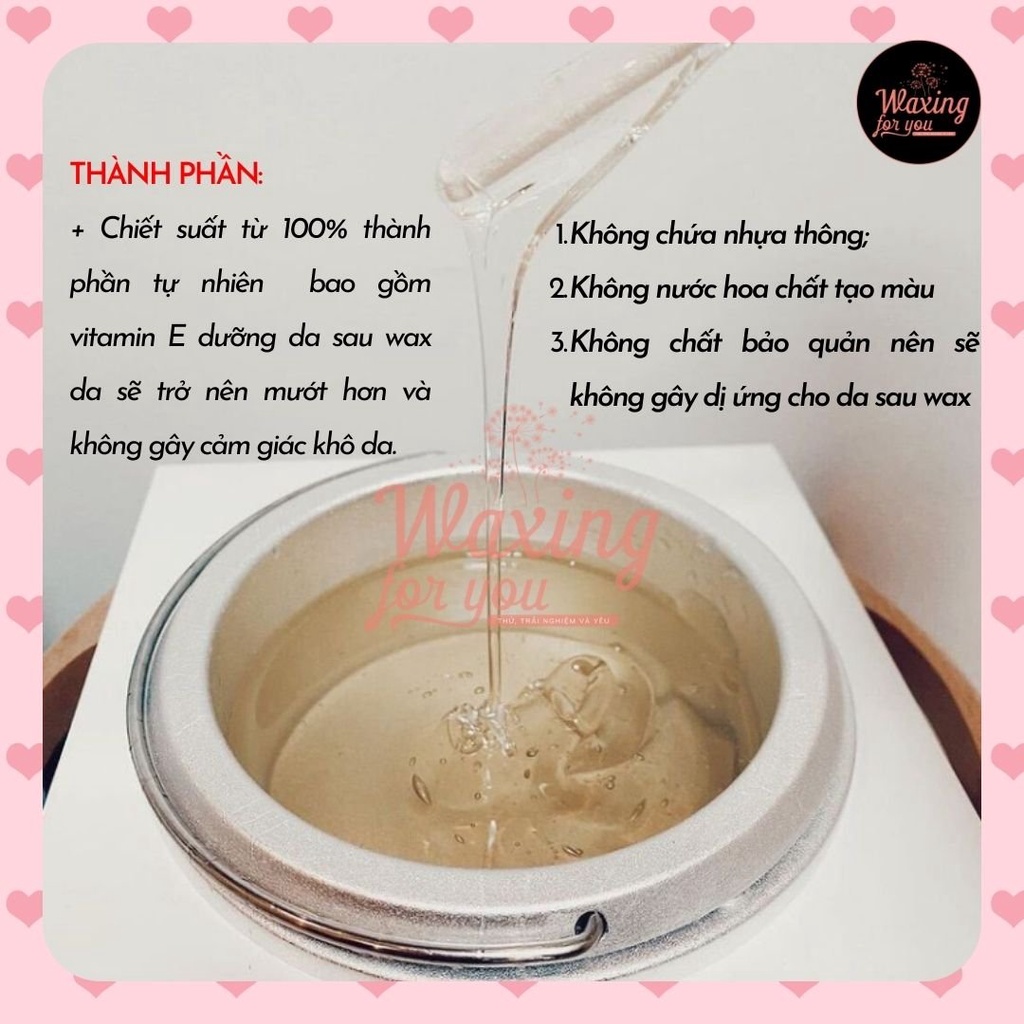 Combo sáp wax lông nóng siêu bám lông + 20ml lotion dưỡng da sau wax