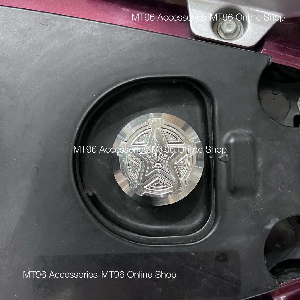 Nắp Bình Xăng Salaya Ngôi Sao Gắn Nhiều Dòng Xe Chuẩn Inox304 Cnc Nguyên Khối Siêu Bóng Nét