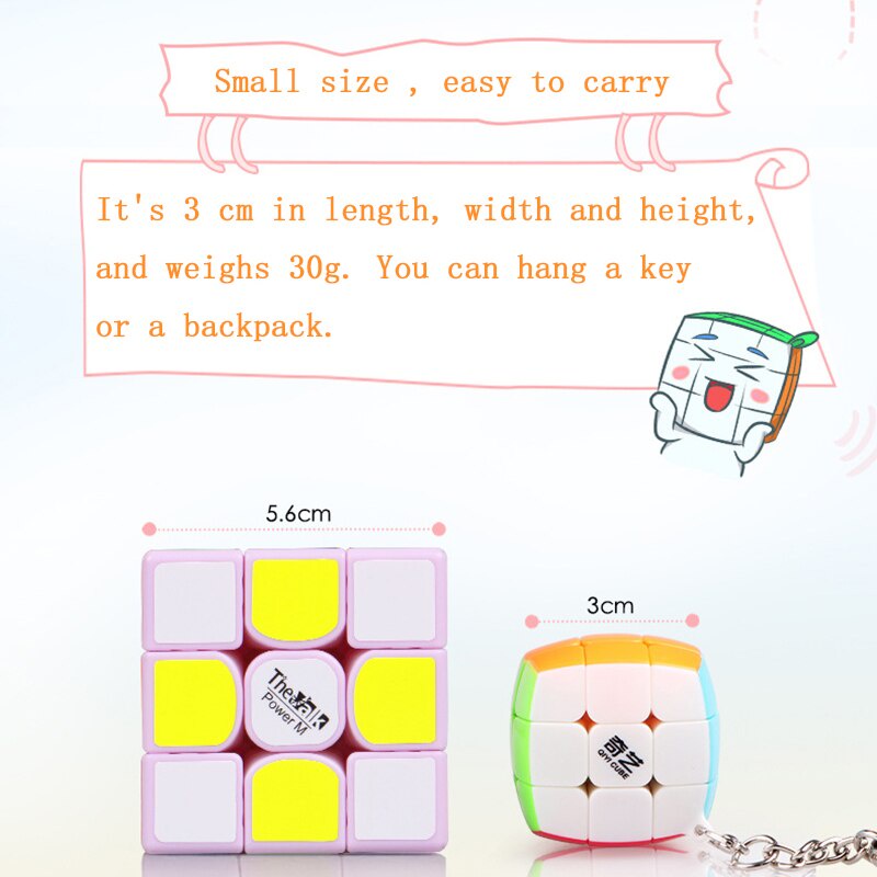 Móc Khóa Hình Khối Rubik Mini 2nd Đặt Hàng Thứ 3