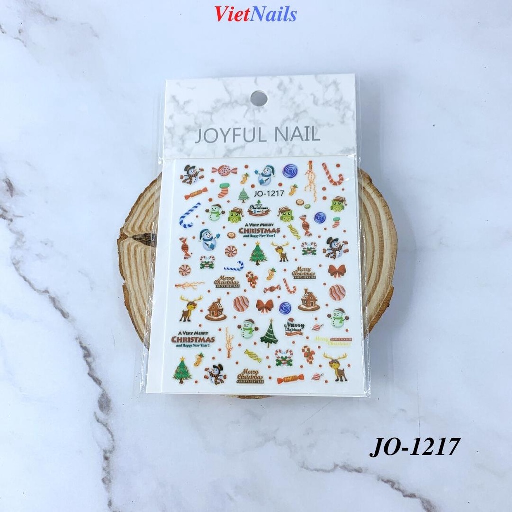 Sticker Dán Móng Noel Mới Nhất 2022 Hình Dán Trang Trí Móng Nail
