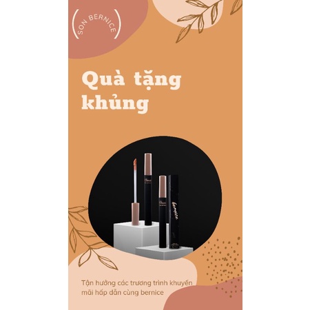 Son kem lì Bernice mẫu mới 2021 vỏ dạ quang Hàng Chuẩn ✨✨