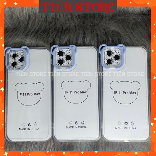 Ốp trong chống sốc viền màu camera dễ thương dành cho iphone-PHỤ KIỆN ONLINE SHOP