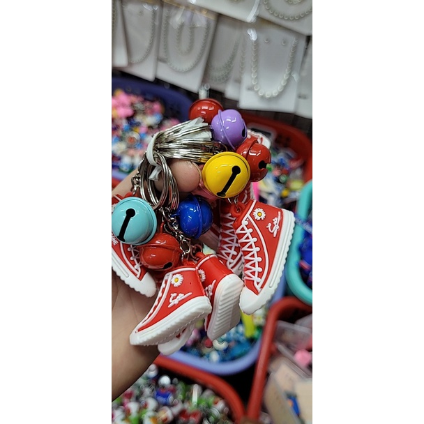 Móc khoá xe máy - Móc khóa cute - Móc Khóa Mặt Hình Giày Sneaker Ba Chiều Bằng Silicone