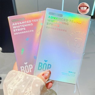 Bộ 7 Cặp Miếng Dán Trắng Răng Khóa Enzyme BOP Loại Bỏ Vết Ố Vàng Do Hút Thuốc