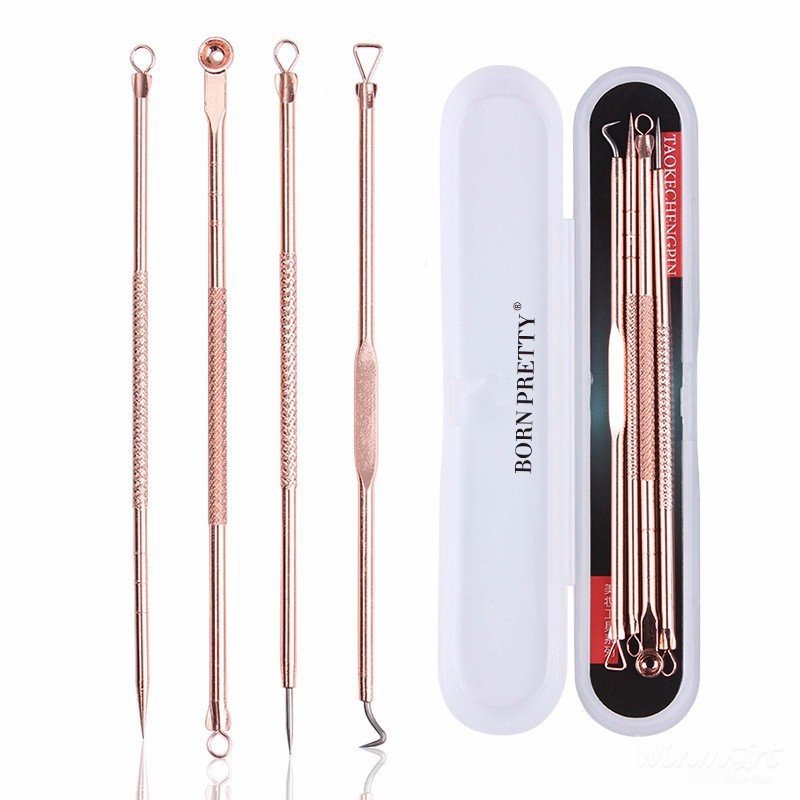 Bộ nặn mụn 4 món inox