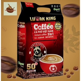 Cà Phê Hòa tan Luwak King Hương Chồn - Túi 50 gói x 18g
